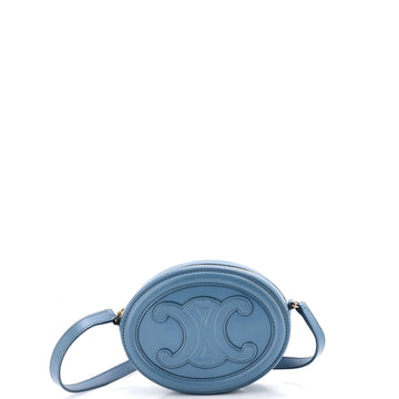 Triomphe Oval Crossbody Bag Leather Mini