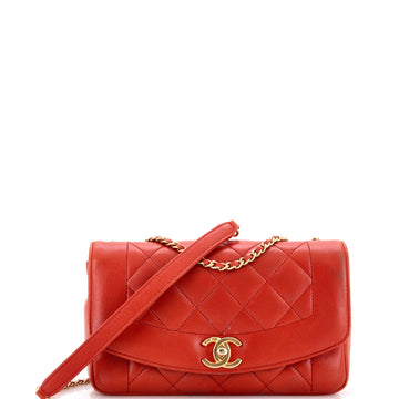 Diana Flap Bag Quilted Lambskin Small