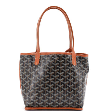 Anjou Reversible Tote Coated Canvas Mini