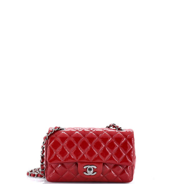 Classic Single Flap Bag Quilted Patent Mini