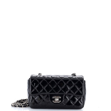 Classic Single Flap Bag Quilted Patent Mini