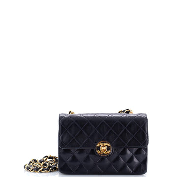 Vintage CC Chain Flap Bag Quilted Lambskin Mini