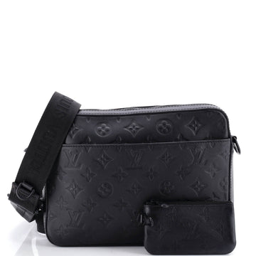 Duo Messenger Bag Monogram Shadow Leather