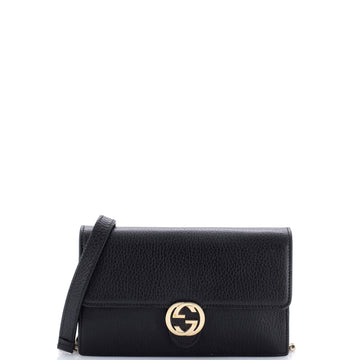 Interlocking Wallet on Chain Leather