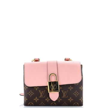 Locky Handbag Monogram Canvas with Leather BB