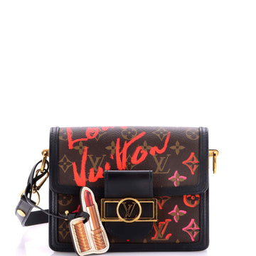 Dauphine Shoulder Bag Limited Edition Fall in Love Monogram Canvas Mini