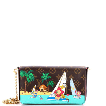 Felicie Pochette Limited Edition Vivienne Xmas Monogram Canvas