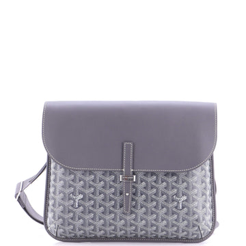 Coursier Messenger Bag Coated Canvas and Leather