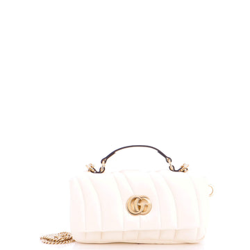 GG Milano Top Handle Bag Quilted Leather Mini
