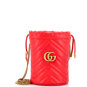 GG Marmont Bucket Bag Matelasse Leather Mini