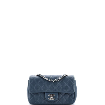 Classic Single Flap Bag Quilted Caviar Mini