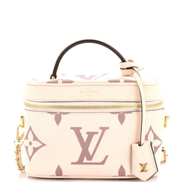 Vanity Handbag Bicolor Monogram Empreinte Giant PM