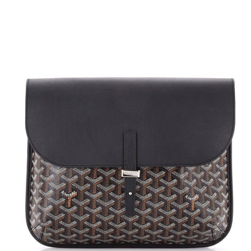 Coursier Messenger Bag Coated Canvas and Leather