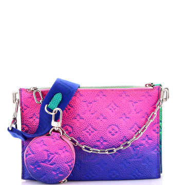 Trio Pouch Messenger Bag Limited Edition Illusion Monogram Taurillon Leather