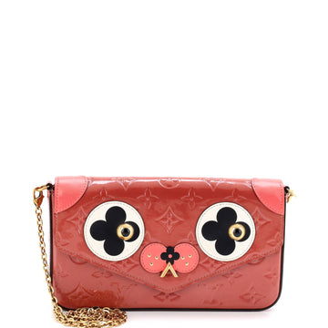 Felicie Pochette Limited Edition Valentine Dog Monogram Vernis