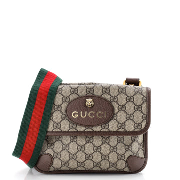 Neo Vintage Flap Messenger GG Coated Canvas Small
