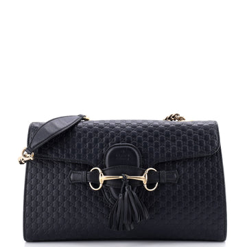 Emily Chain Flap Bag Microguccissima Leather Medium