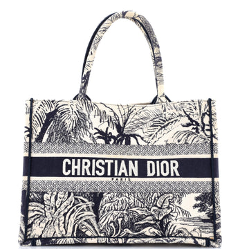 Book Tote Embroidered Canvas Medium