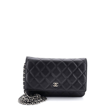 Wallet on Chain Quilted Lambskin