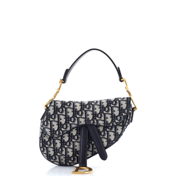Saddle Handbag Oblique Canvas Mini