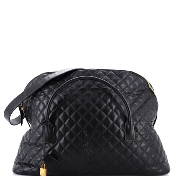 ES Giant Travel Bag Quilted Leather