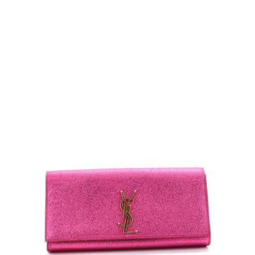 Classic Monogram Clutch Metallic Calfskin Long