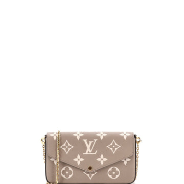 Felicie Pochette Bicolor Monogram Empreinte Giant