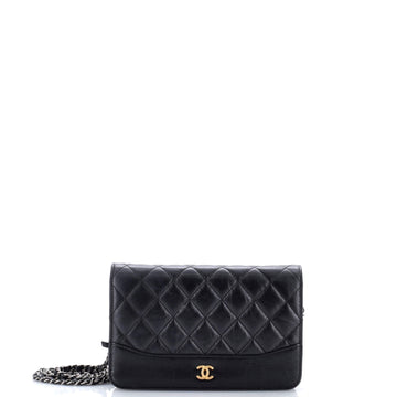 Gabrielle Wallet on Chain Quilted Aged Calfskin