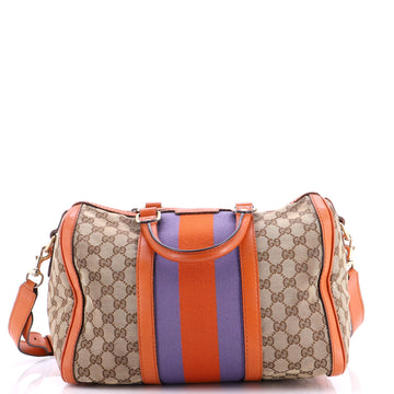 Vintage Web Boston Bag GG Canvas Medium