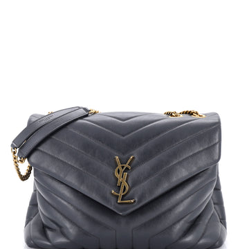 Loulou Shoulder Bag Matelasse Chevron Leather Medium