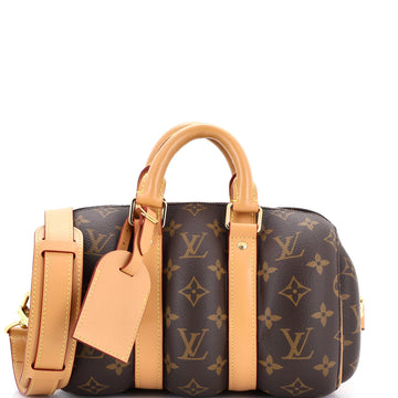 Keepall Bandouliere Bag Blown Up Monogram Canvas 25