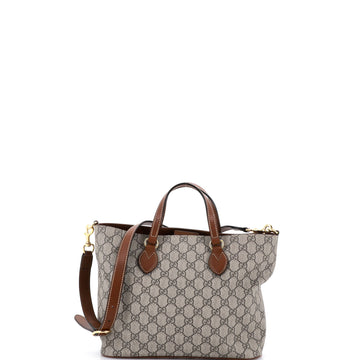 Convertible Soft Tote GG Coated Canvas with Leather Small