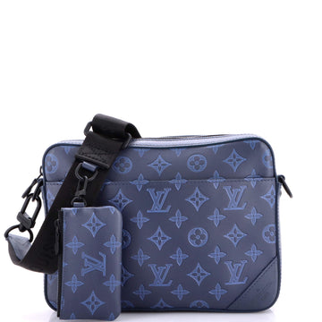 Duo Messenger Bag Monogram Shadow Leather