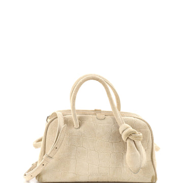 Le Petite Turismo Bag Crocodile Embossed Suede