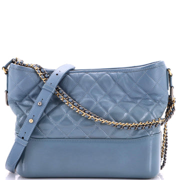 Gabrielle Hobo Quilted Goatskin and Patent Medium