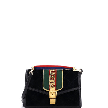 Sylvie Shoulder Bag GG Velvet Small