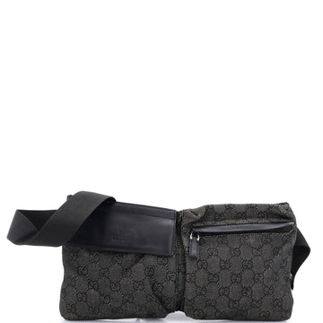 Vintage Double Belt Bag GG Denim