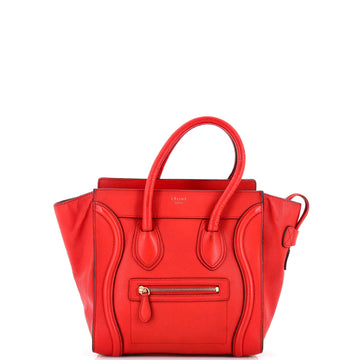 Luggage Bag Grainy Leather Micro