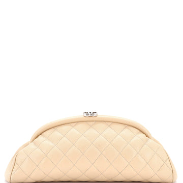 Timeless Clutch Quilted Caviar