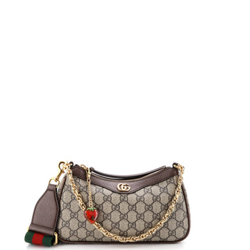 Ophidia Charm Shoulder Bag GG Coated Canvas Small