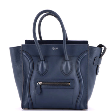 Luggage Bag Grainy Leather Micro