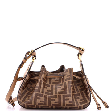 Pomodorino Bucket Bag Zucca Coated Canvas Mini