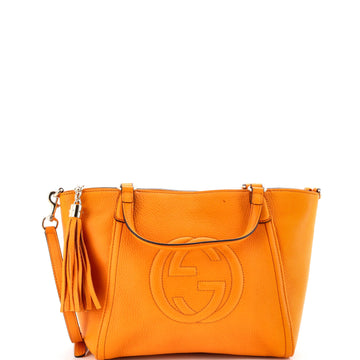 Soho Convertible Top Handle Bag Leather Small