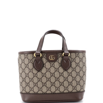 Ophidia Top Handle Shopping Tote GG Coated Canvas and Leather Mini