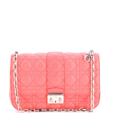 Miss Dior Flap Bag Cannage Quilt Lambskin Medium