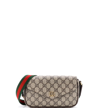Ophidia Envelope Flap Shoulder Bag GG Coated Canvas Mini
