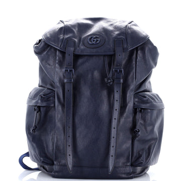 RE(BELLE) Monochrome Multipocket Backpack Leather Large
