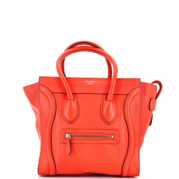 Luggage Bag Grainy Leather Micro