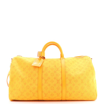 Keepall Bandouliere Bag Monogram Denim 50