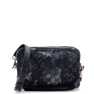 Convertible Crossbody Bag Camouflage GG Denim